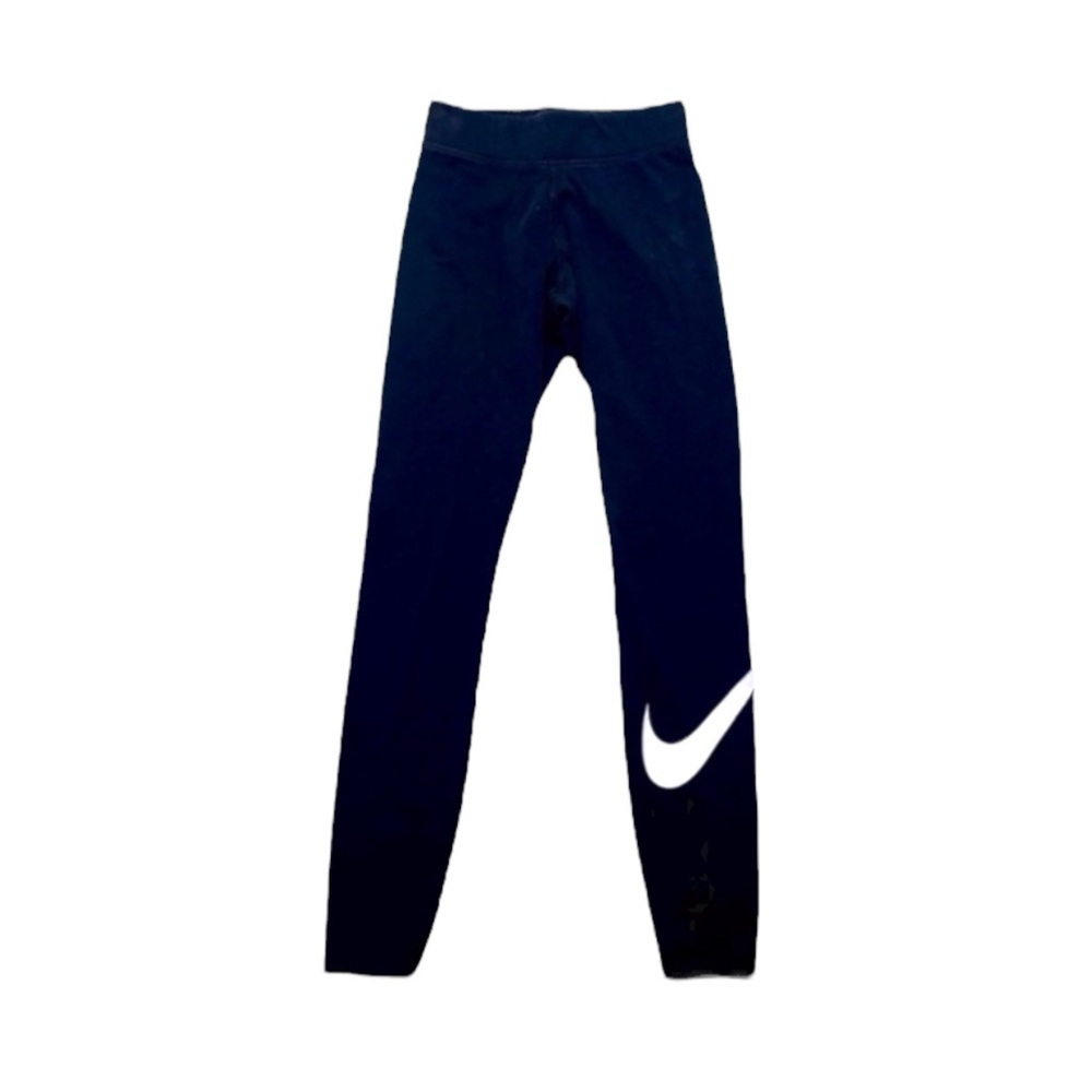 Nike Black Leggings with White Swoosh